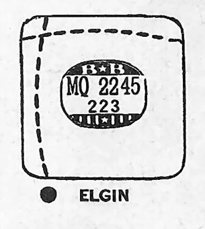 ELGIN : 5712 – Square w/Radius Corners 22.4mm x 22.3mm