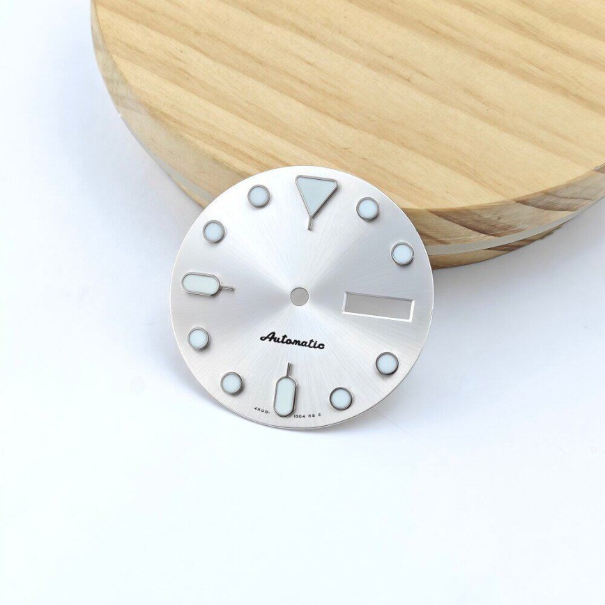 New No/S Logo NH35 Dial 28.5mm Blue SK007 Fits NH34/35/36 Movement Watch Parts