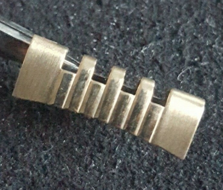 Omega Gold Plated Shiny-Brush Finish End Piece Number 609