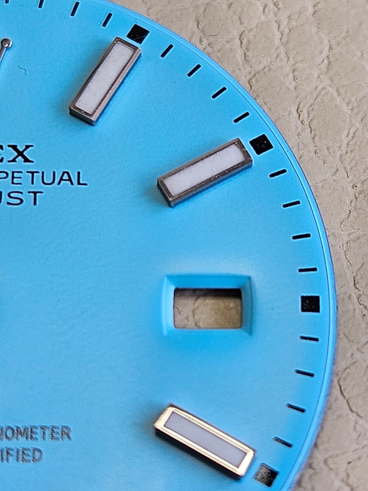 DIAL ONLY ROLEX 126300 126334 DATEJUST 41mm WATCH – BESPOKE TURQUOISE “TIFFANY”