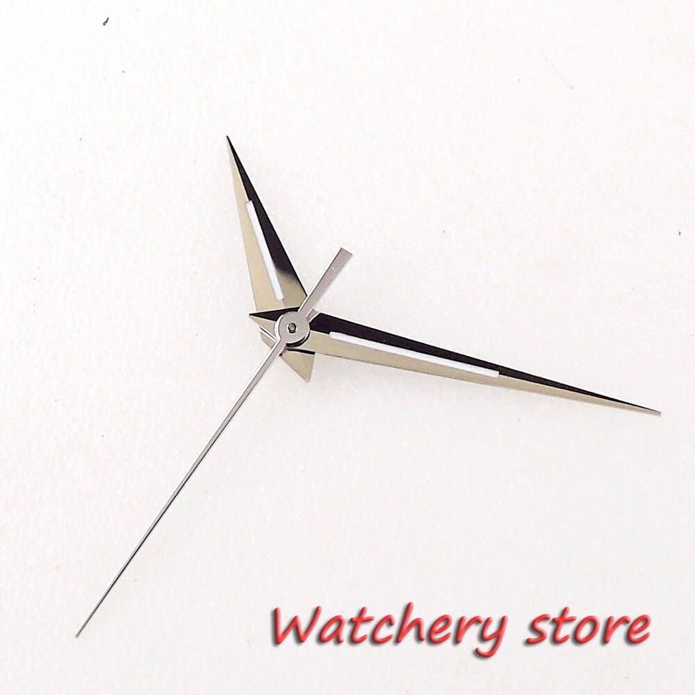 Tandorio 33.5MM Sky Blue Folds Watch Dial Date Window Fit NH35 NH36 Automatic