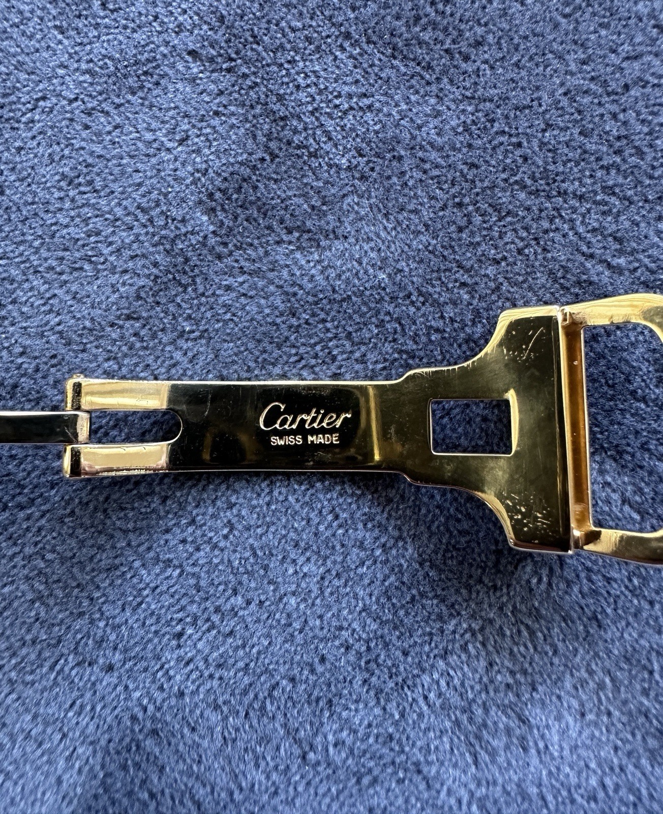 Cartier Watch Buckle 18ct Yellow Gold Vermeil Folding Deployant Clasp 16mm