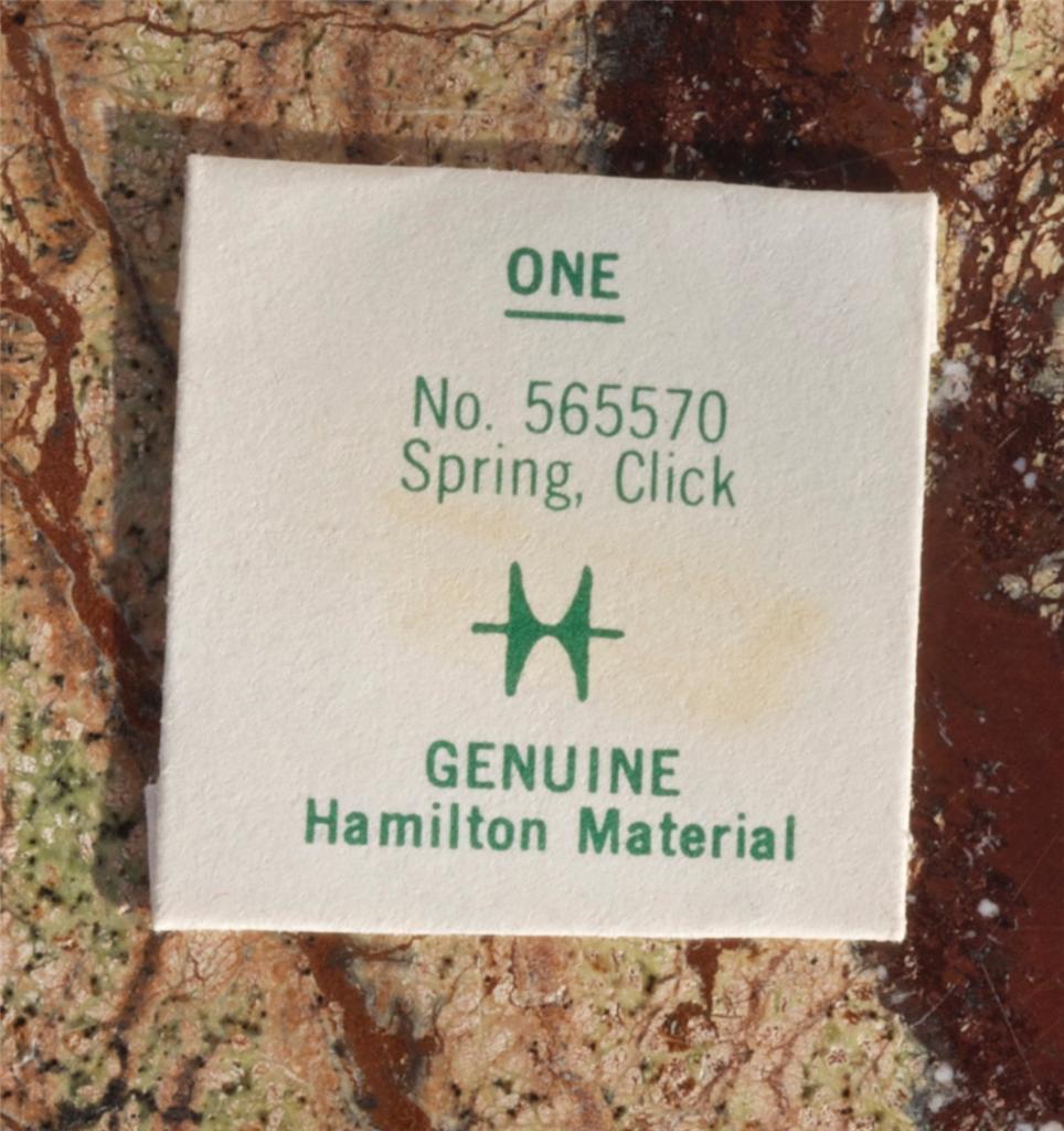 Vintage Hamilton watch click spring 565570 for 75 77 750 751 756 757 761 780
