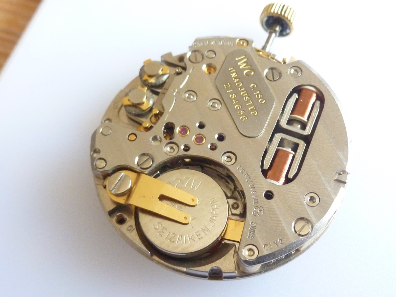IWC 150 era 9162 Movement Vintage working good 30mm dial Electronic original