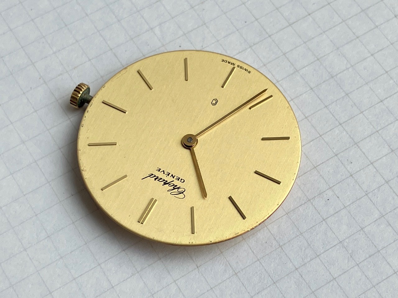 Chopard Geneve Quartz ETA 955 432 Movement Dial Hands Working (ref 1928A)