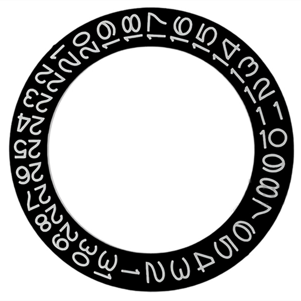 Black Date Disk Wheel Date Wheel Overlay for Movement NH35 NH36 Date At 3