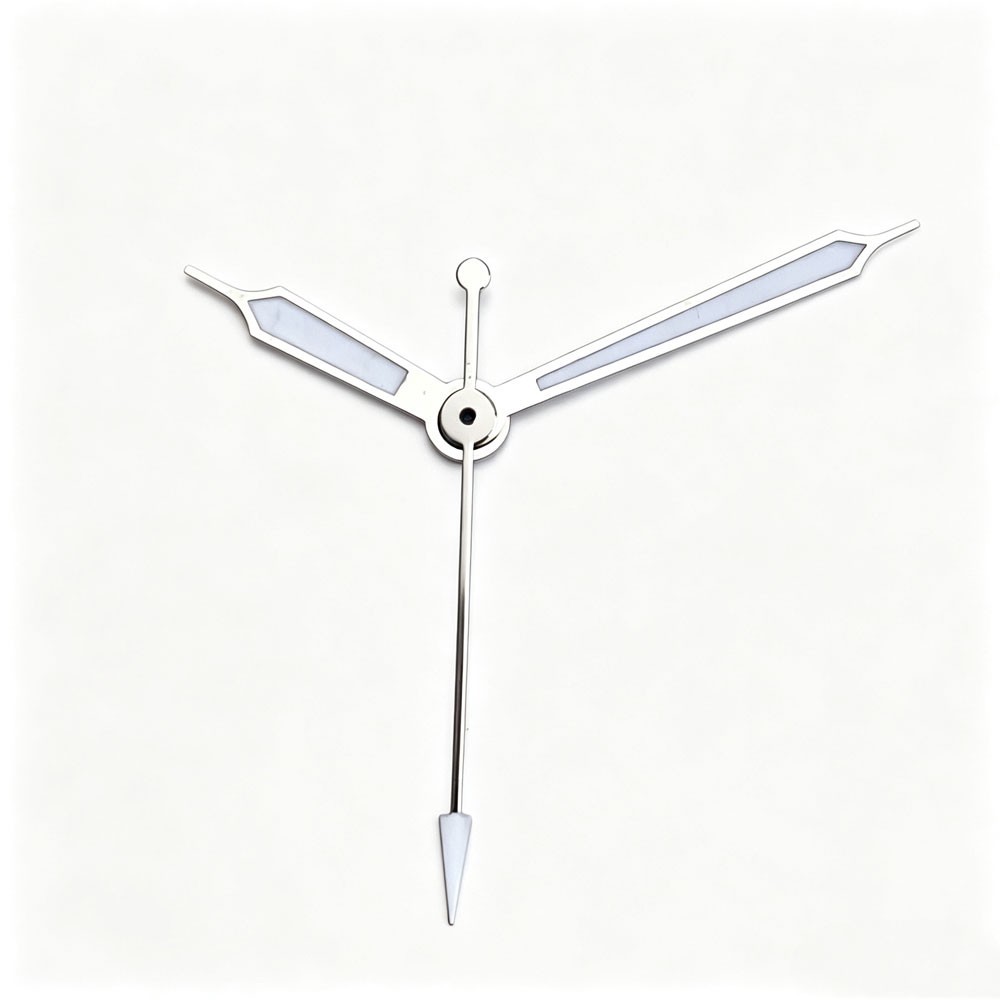 Silver Red Watch Hand Needles Green Lume fit NH35 PT5000 Miyota 8215 Movement