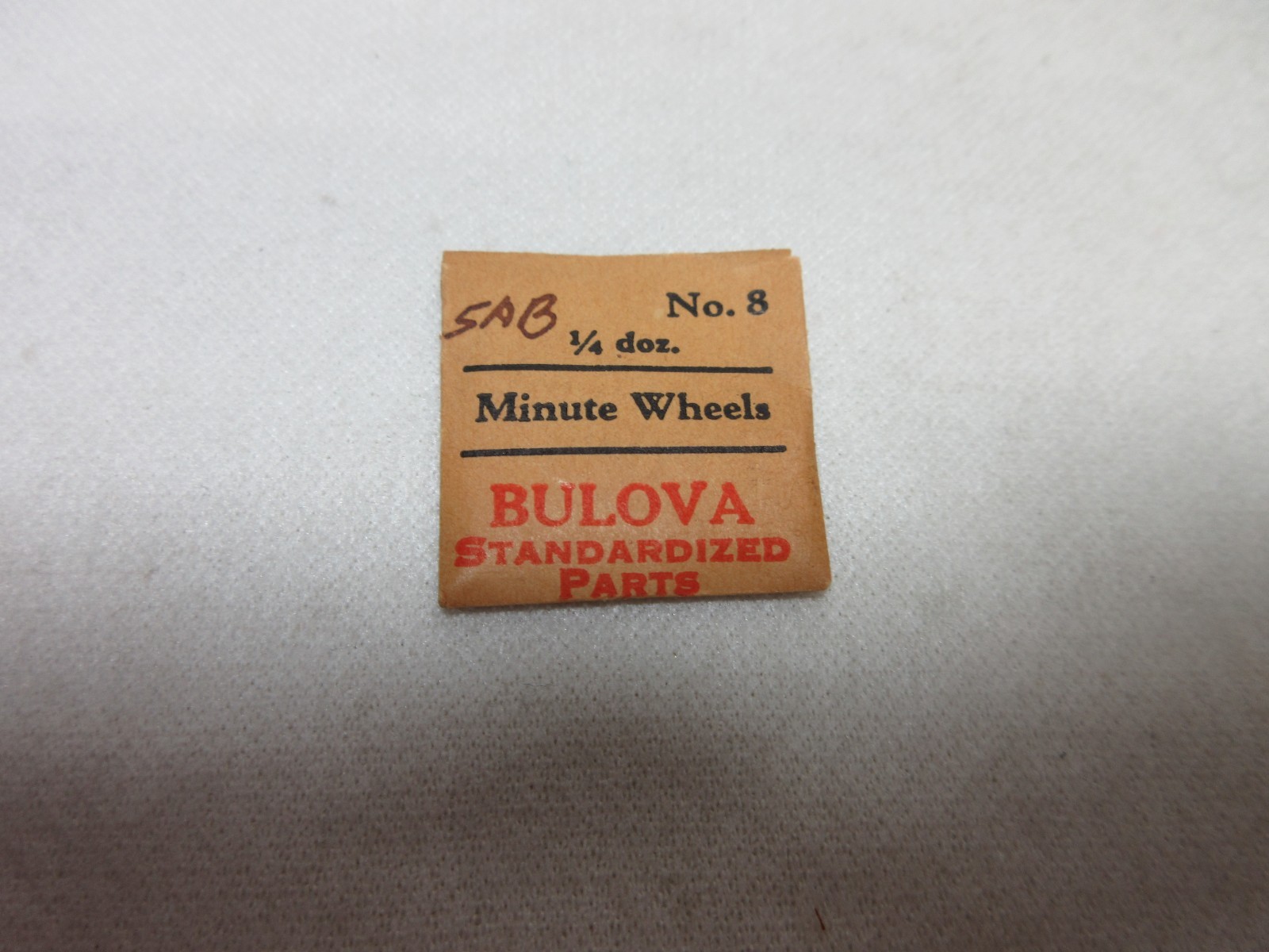 BULOVA MINUTE WHEEL 5AB #8 WATCHMAKER REPLACEMENT PART #329