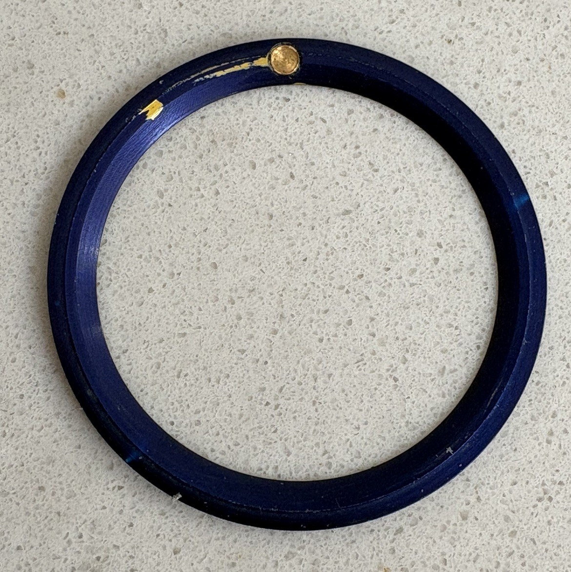 Genuine Rolex submariner 16613/16618 blue/gold tritium bezel insert