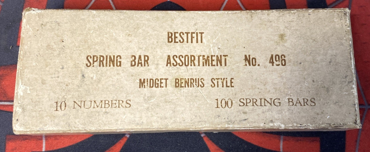 Vintage Bestfit Spring Bar Assortment No. 496 – Midget Benrus Style *Incomplete*