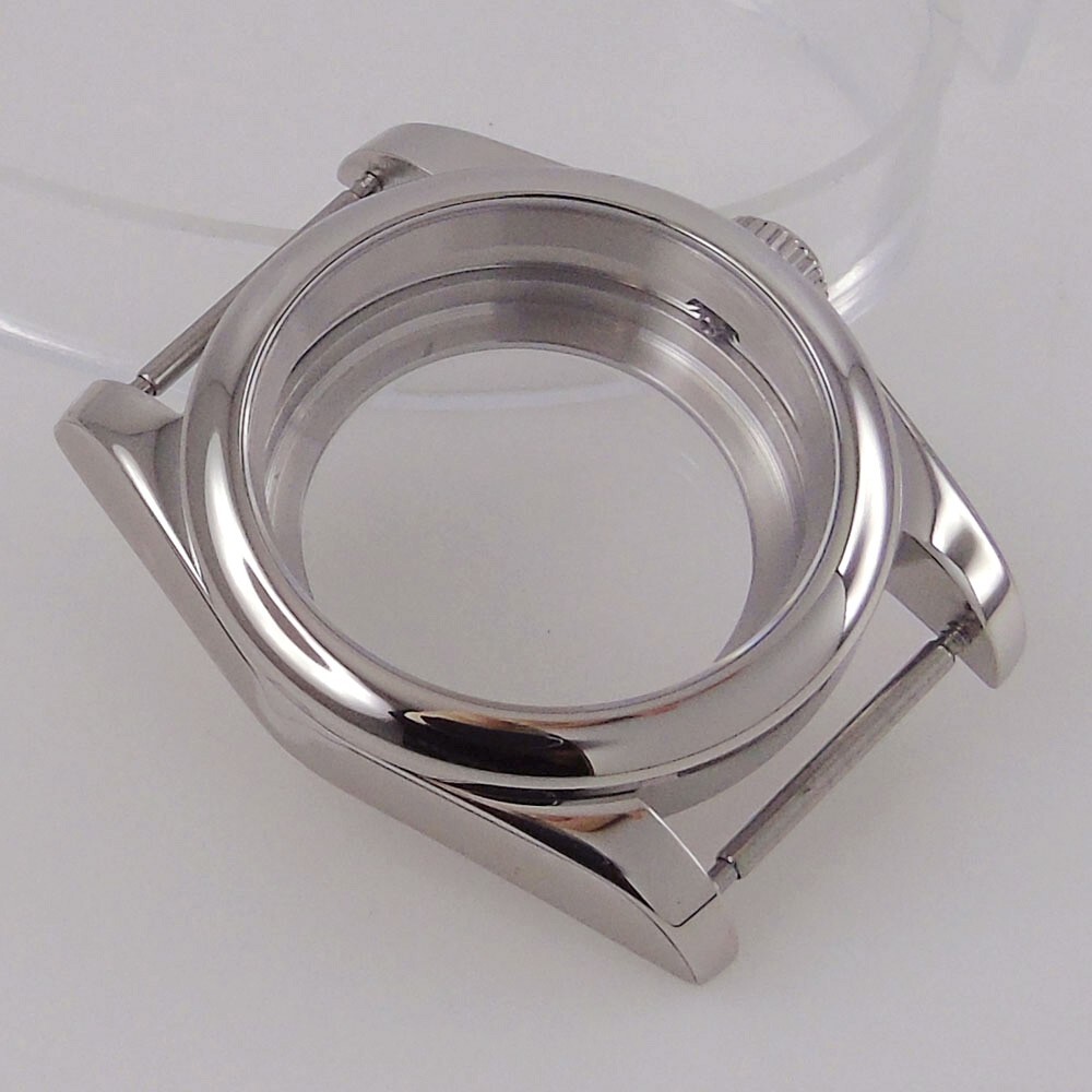36/39mm Round Poilshed Stainless Steel Diver 20ATM Watch Case For NH35 NH36 Move