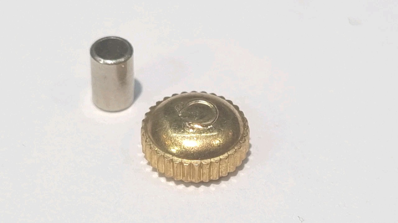 OMEGA 45006 R/G CROWN AND TUBE 6.0MM X 1.20MM X 2.50MM