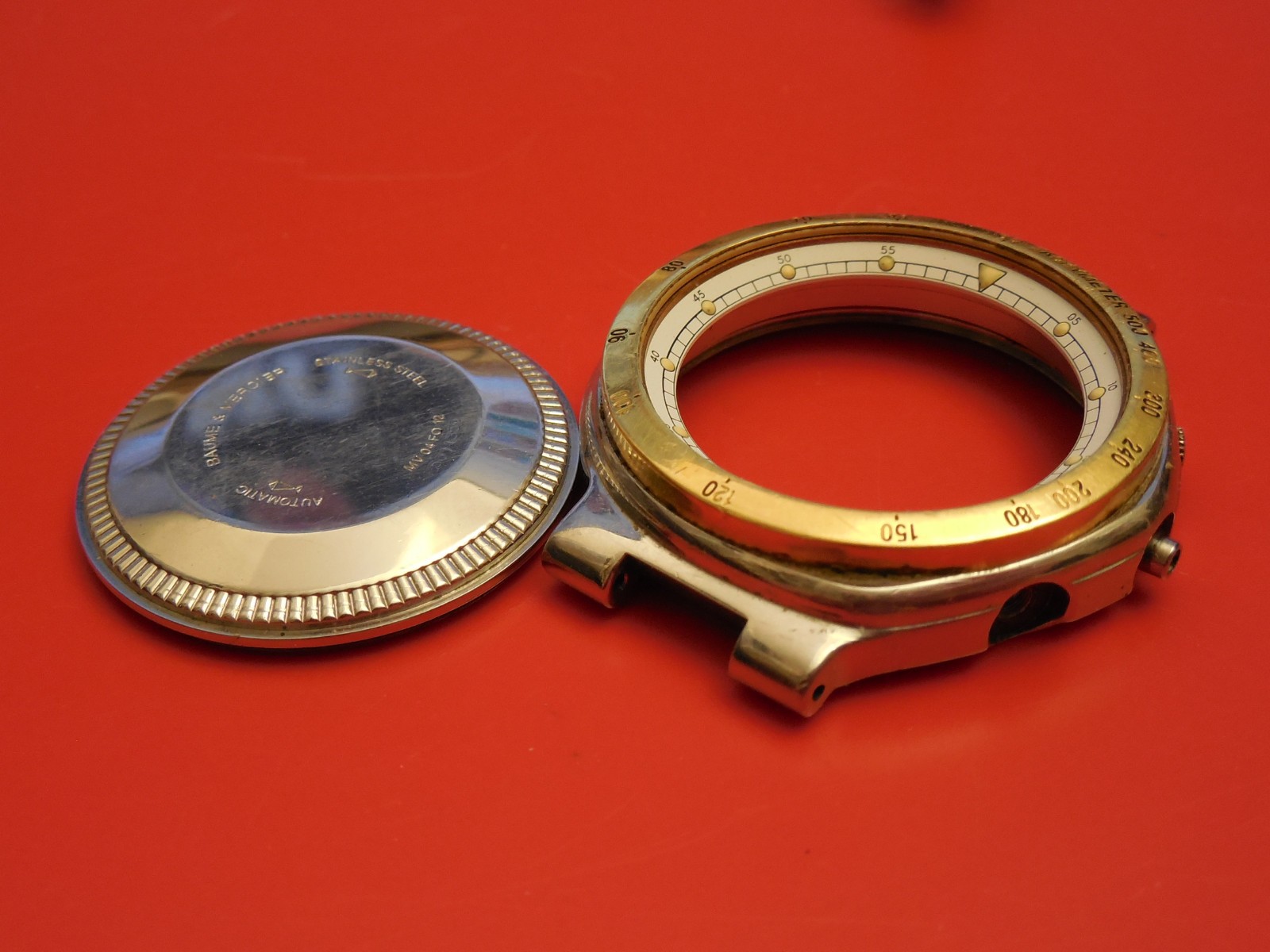 BAUME MERCIER 18K STEEL CHRONOGRAPH FORMULA S CASE PART