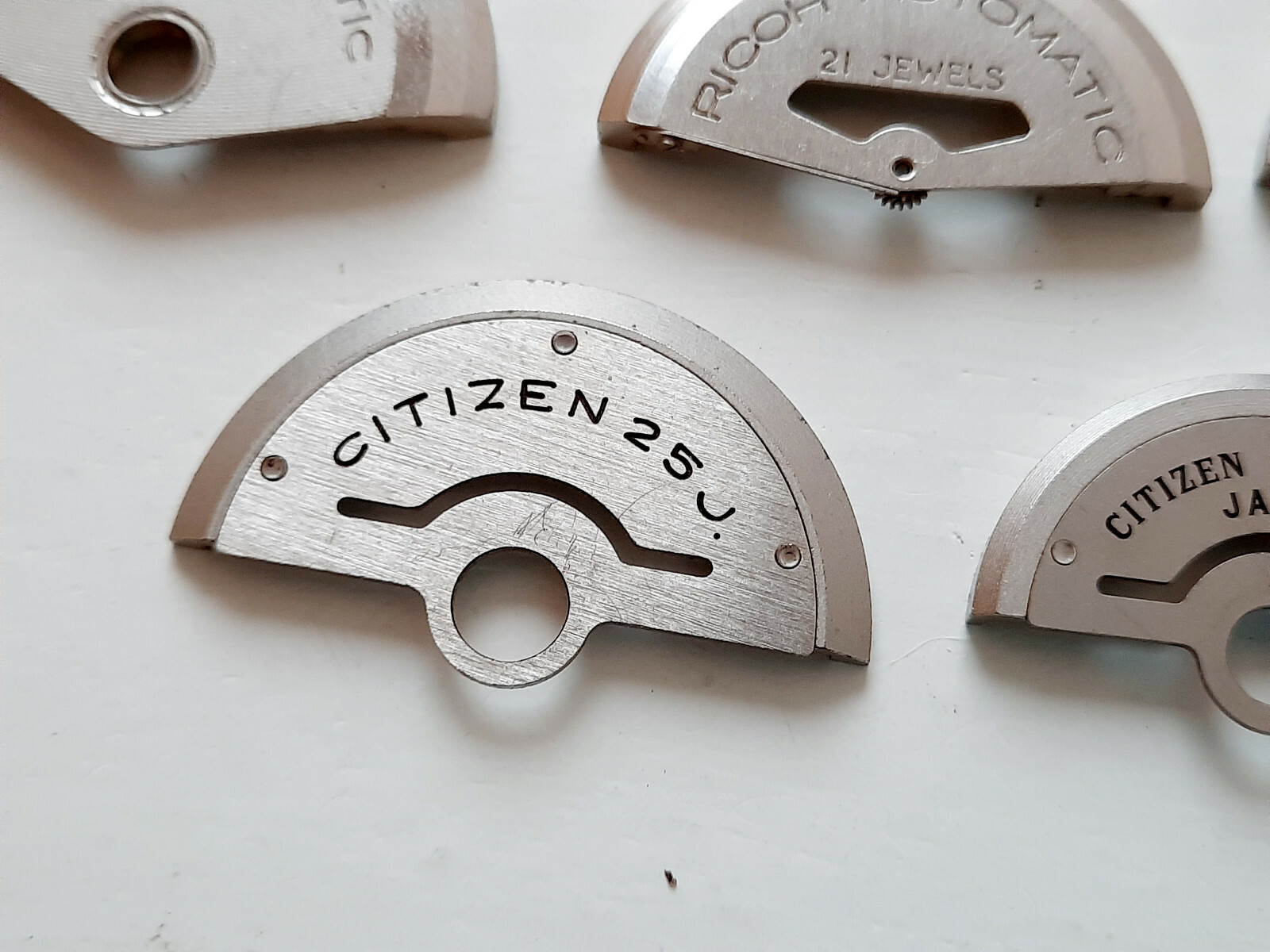 Lot of 5 Citizen & Ricoh Japan Oscillating Weights / Rotors 1960′, 1970′, 1980′