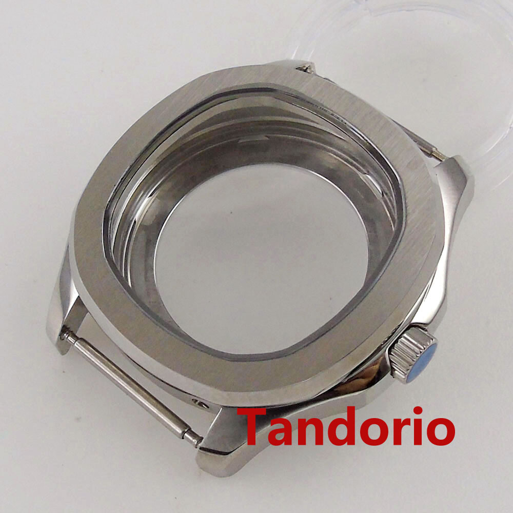40mm Square Watch Case fit NH34 NH35A NH36 30MM Dial Glass Back Luminous