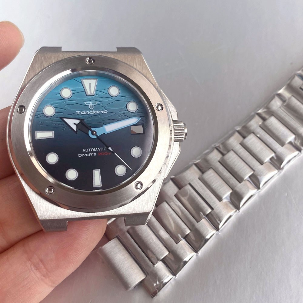 20ATM Diver Engineer Watch Case Sapphire Glass 29mm Date Dial For NH35 ETA2824