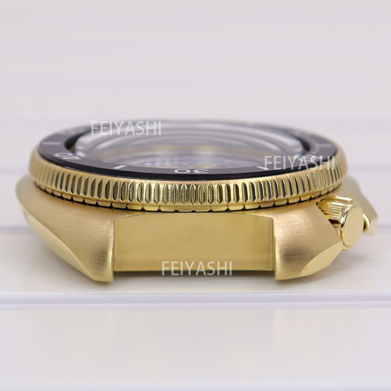 44mm Sapphire glass automatic Turtle Watch Case nh35 For Seiko nh36 nh38Movement