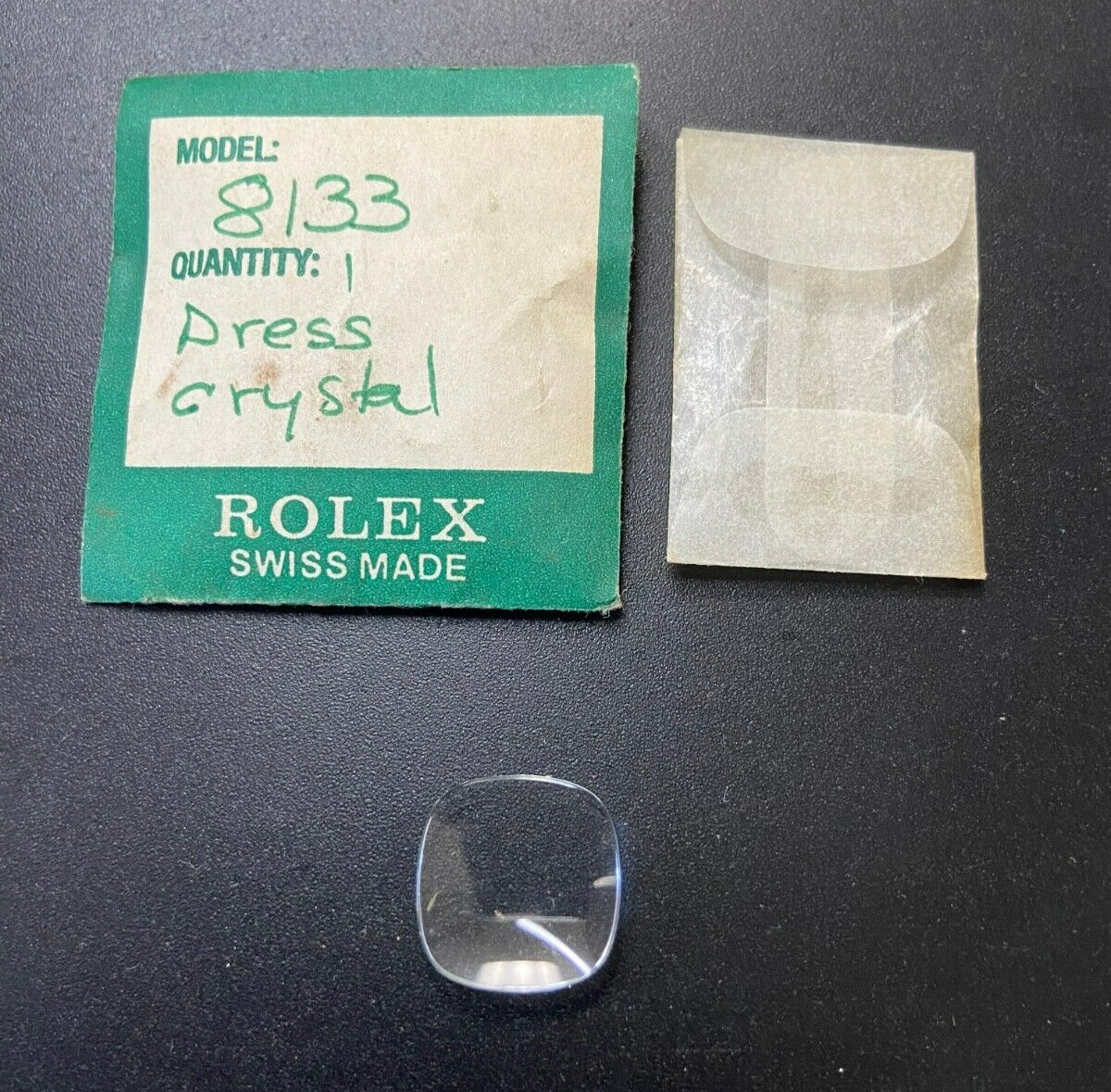 Rolex Watch Part #8133 1-Dress Crystal sold as-is NOS