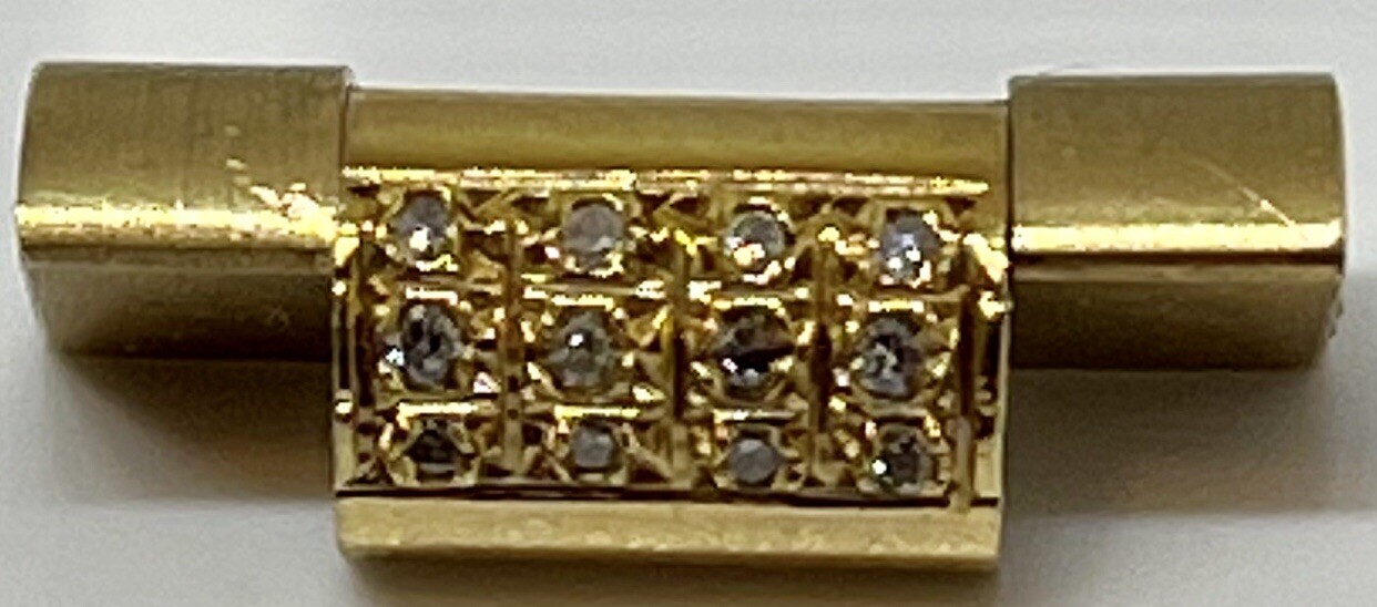 Men’s 18K Rolex Day-Date President Link for Rolex Watch With 12 Diamonds
