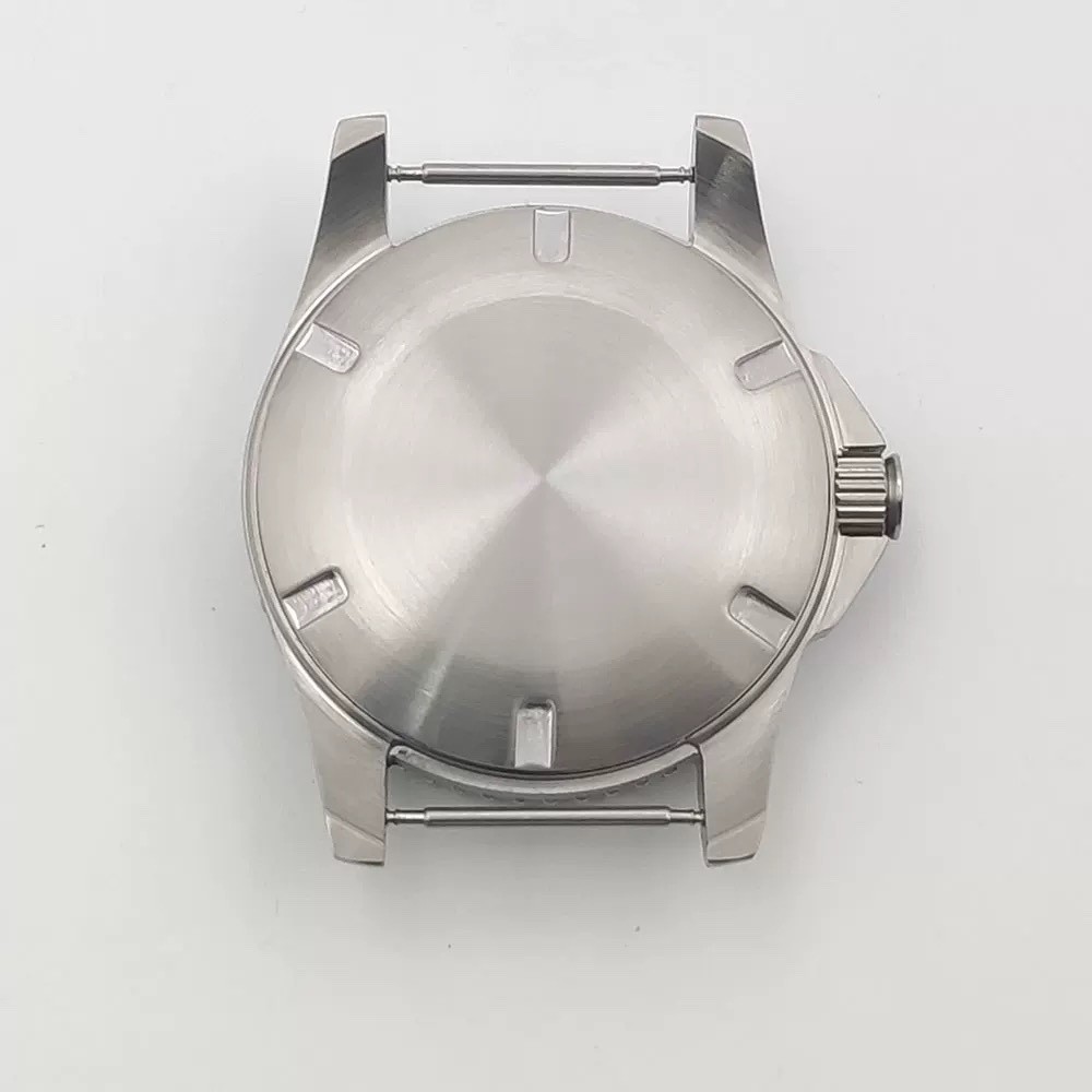 41mm Solid Watch Case Blue Bezel For NH35/36 ETA2836