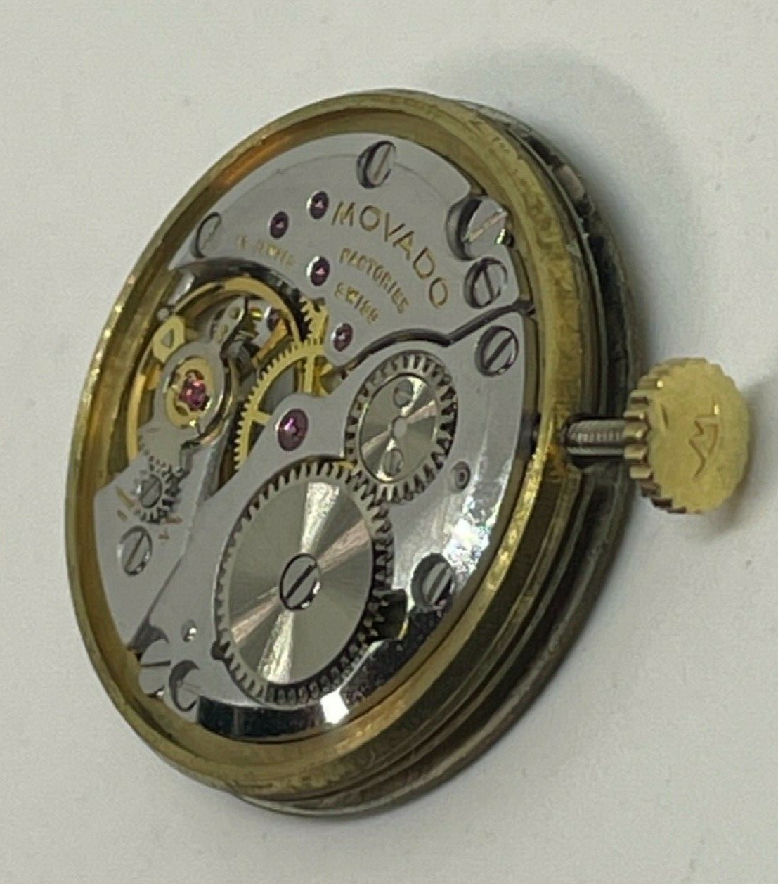 MOVADO MOVEMENT TIGERS EYE DIAL Swiss 19 Jewels