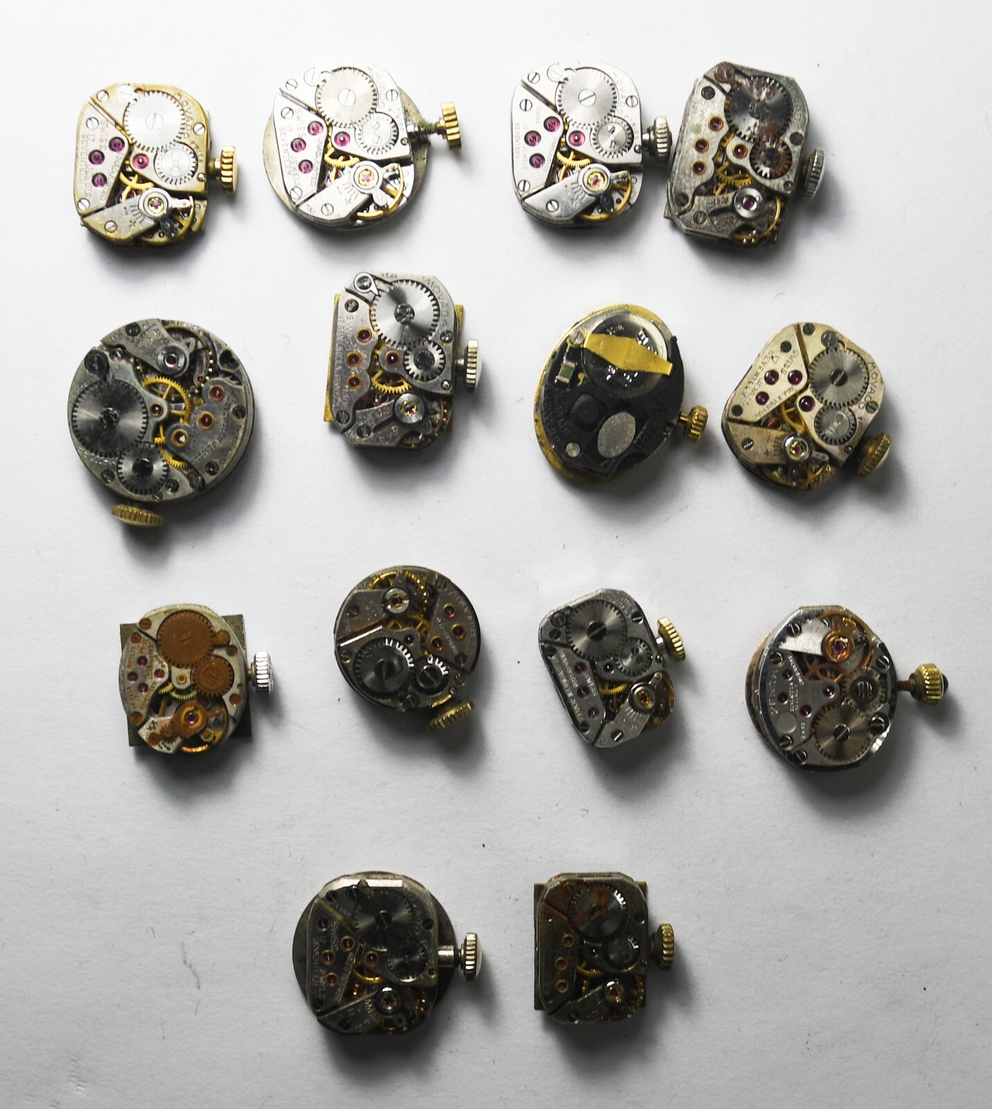 14pc Vintage Women’s Movado Wristwatch Movements 1022 7546 0460 5582 Zenith