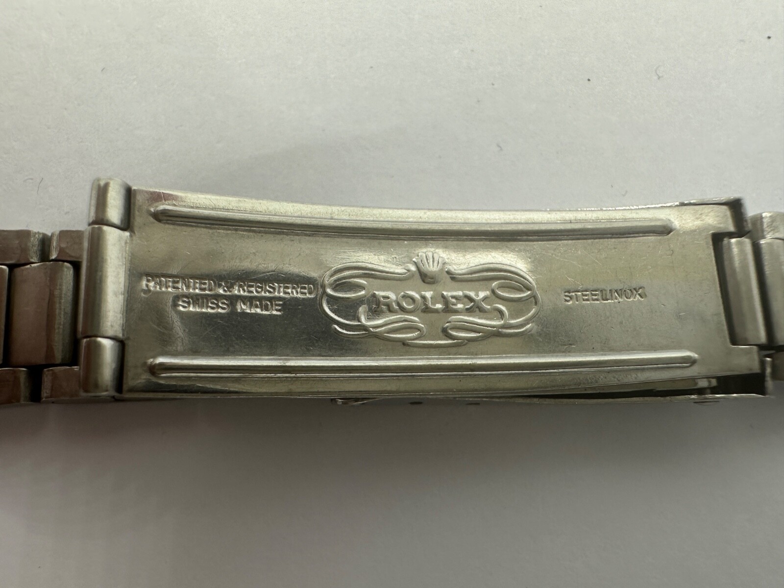ORIGINAL Rolex 7835 Steel Band Bracelet 19MM 357 Endlinks good length