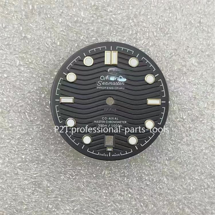 DIY 31mm Luminous Watch Dial Suitable for 2836 / 8215 Movement Seamaster 300