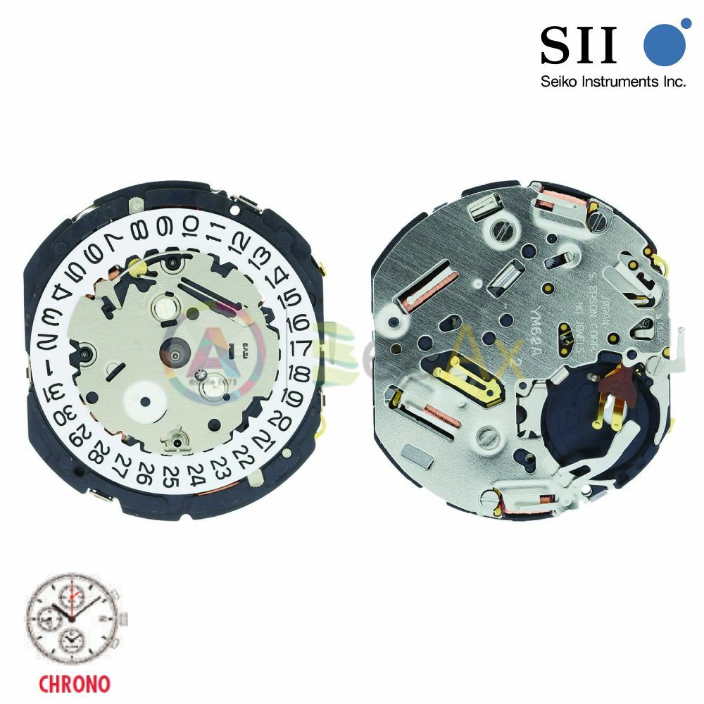Seiko-Epson Hattori YM62 Quartz Movement Chronograph Alarm
