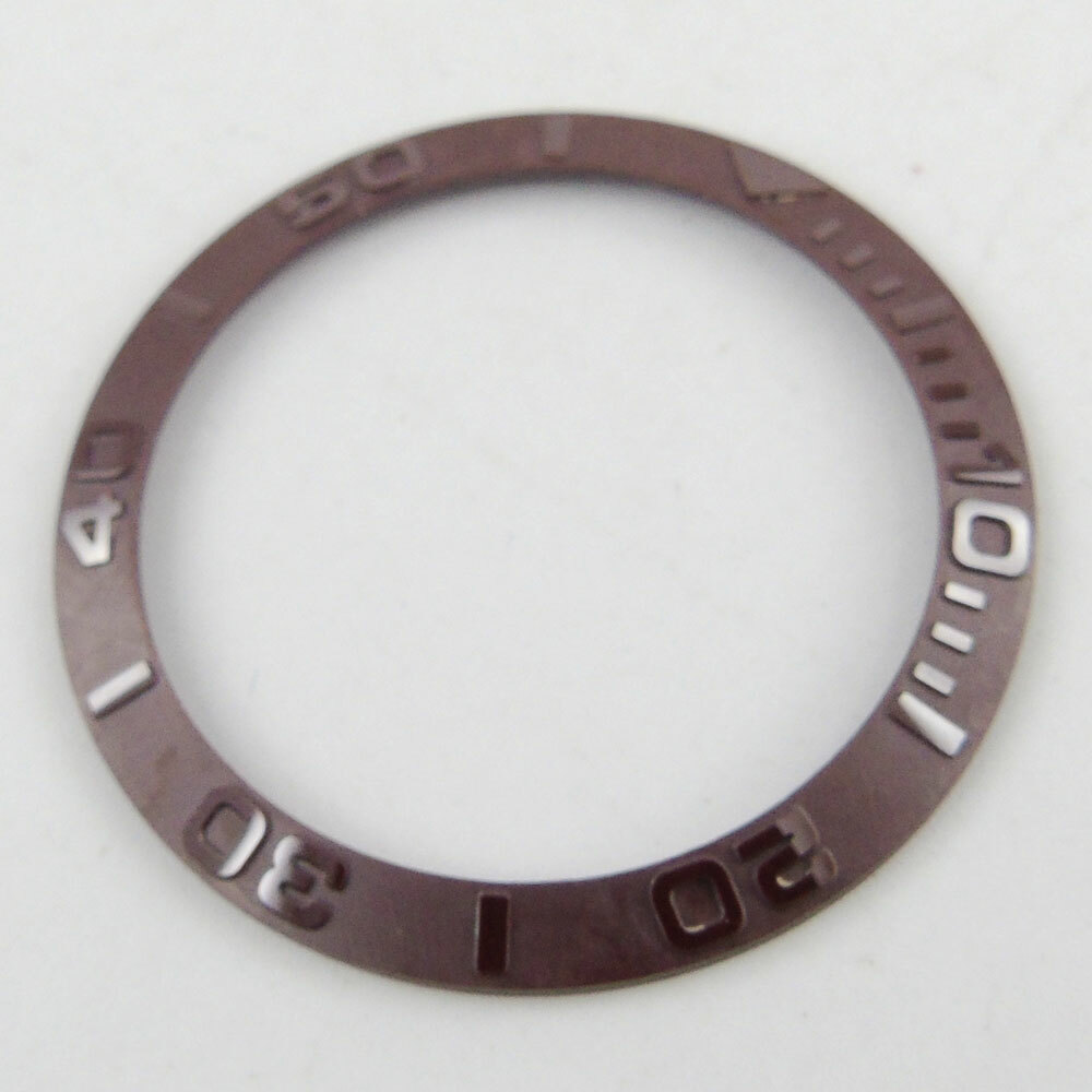 Replacement black gray Brushed Bezel Insert fit for 40MM SUB GMT Watch SKX007 70