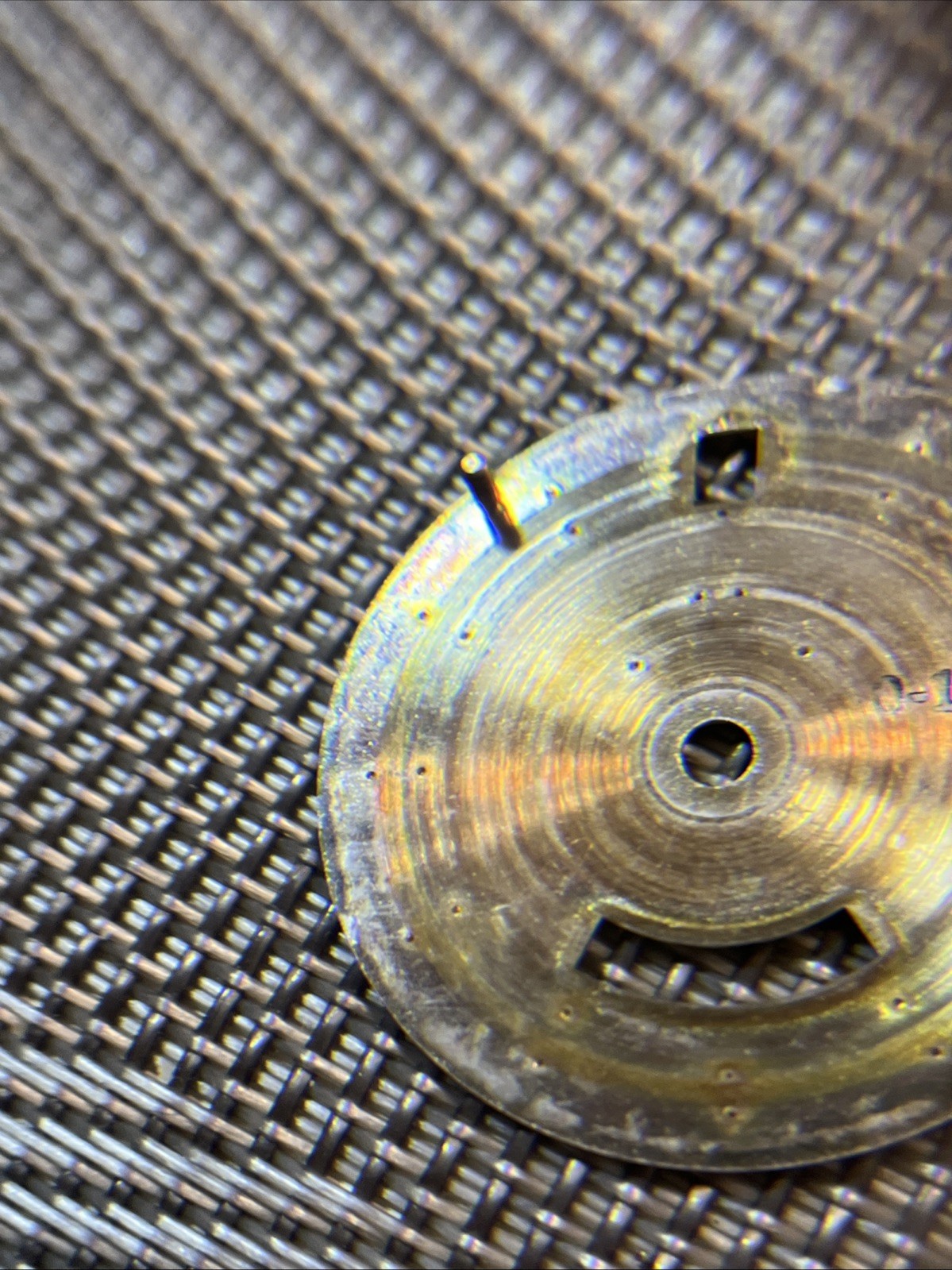 Vtg Bulova Accutron Watch Dial Date Windows Used 1960-1970