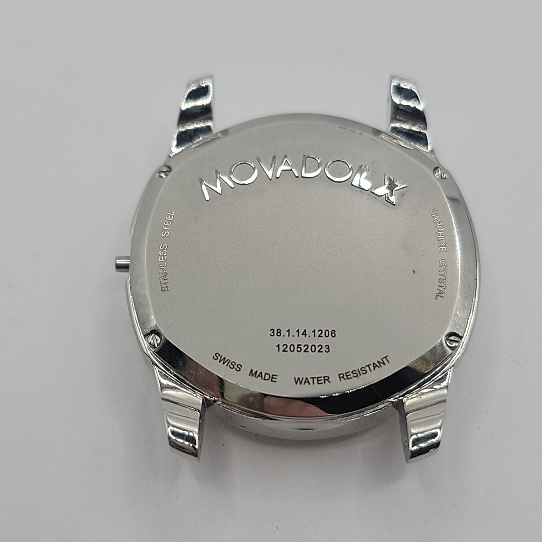 Men’s Movado LX 38.1.14.1206 Complete Case With Crystal Mint Condition