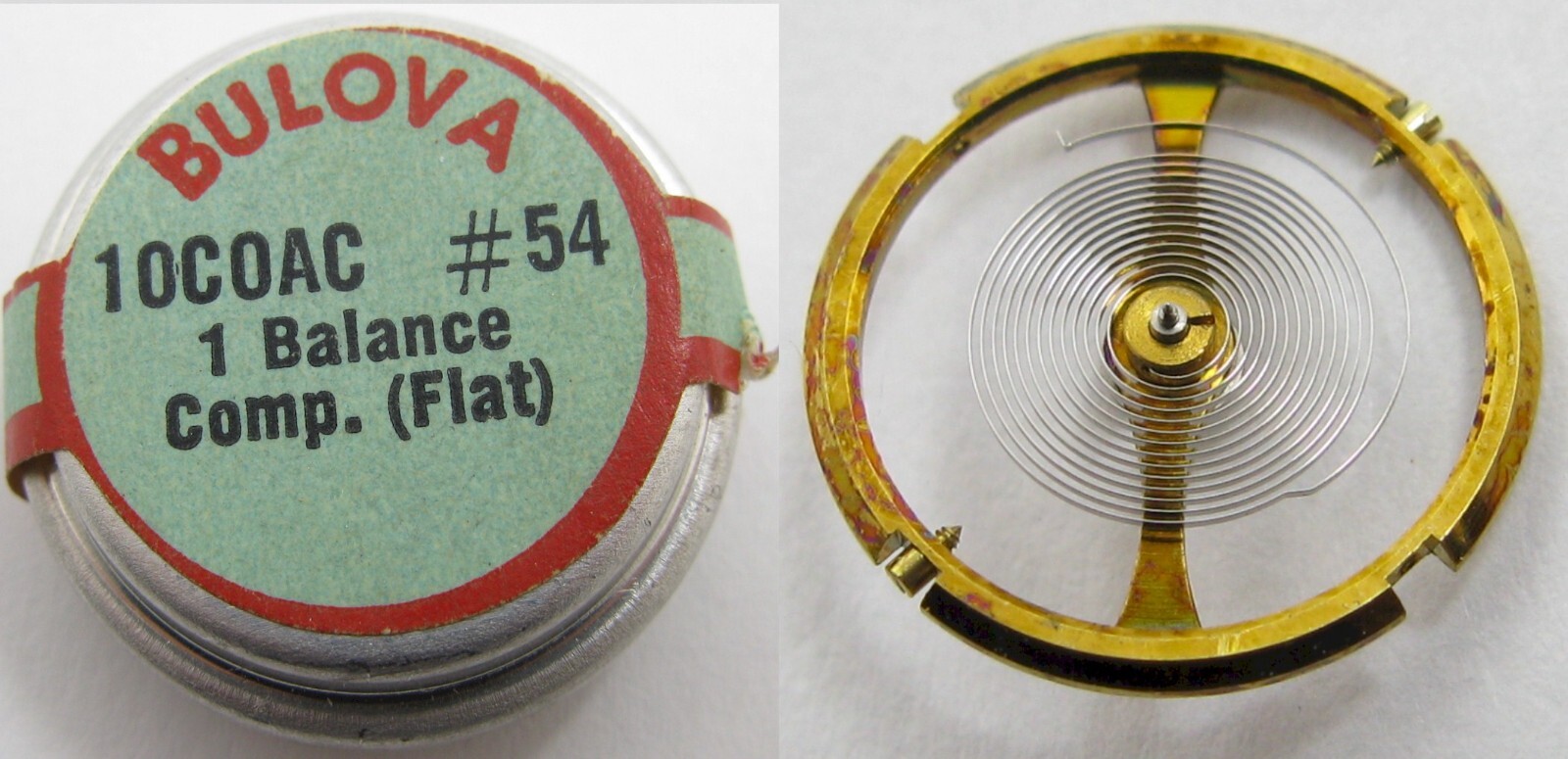 Bulova Watch Movement 10COAC 30 jewels … part new complete balance wheel #721