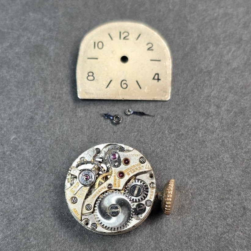 Paul Ditisheim Cal. 1854 17j Movement w/Dial Parts or Repair W19