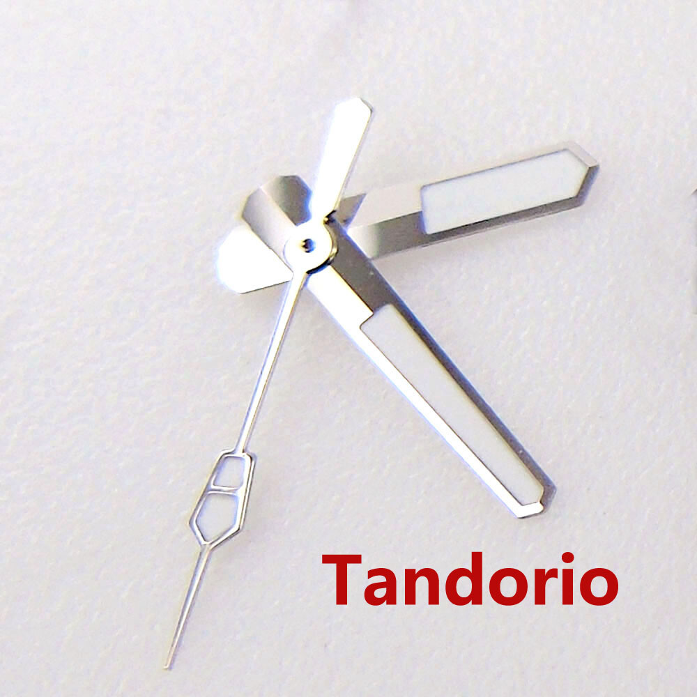 Watch Parts Hands Needles Silver Edge Fit NH35A NH36A 7s26 Automatic Movement