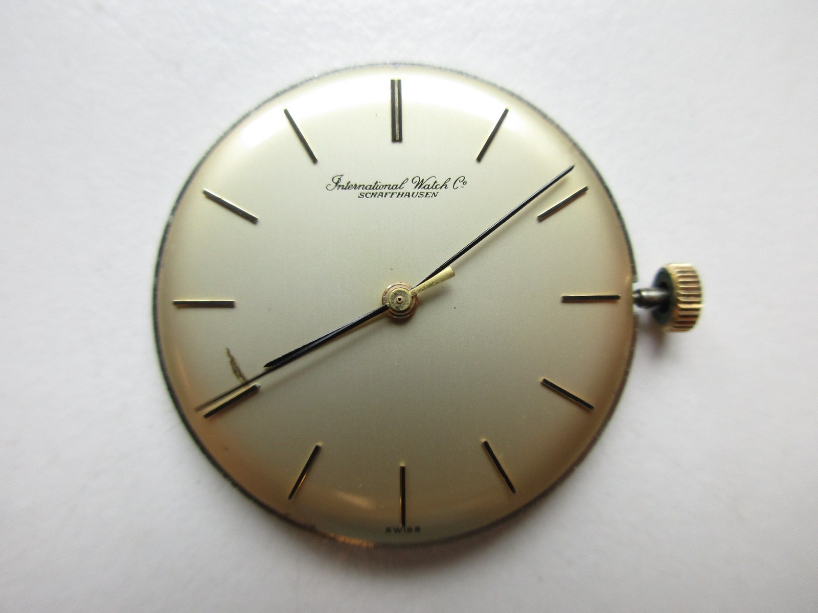 IWC International watch co cal. C 403 Swiss watch movement – running