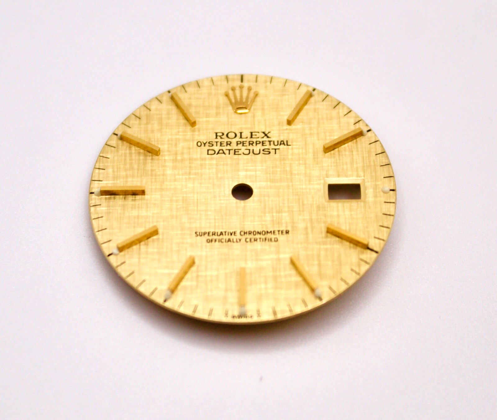 Rolex Dial 36mm Datejust Champagne TT YG Linen w Date 16233/16263/16203/16013