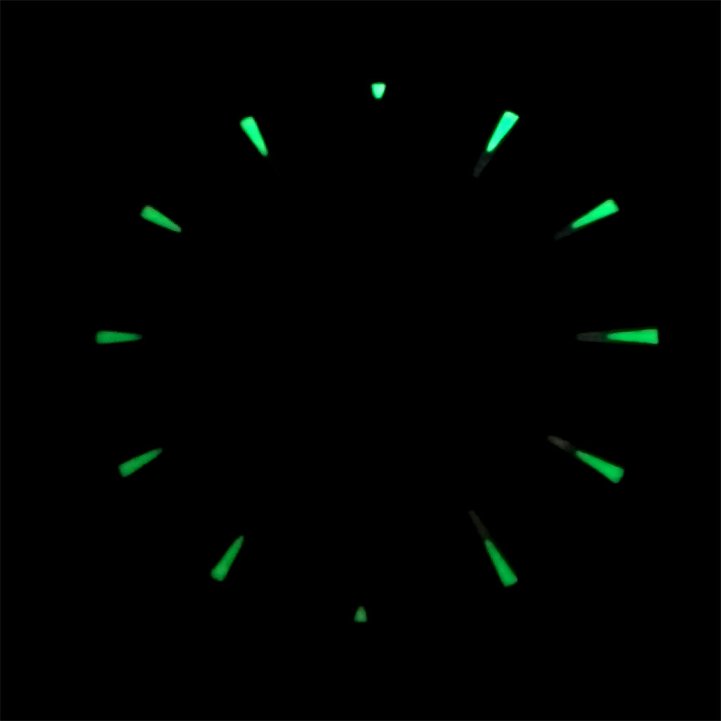 33.6mm green luminous sterile Watch Dial Fit NH35 Automatic Movement