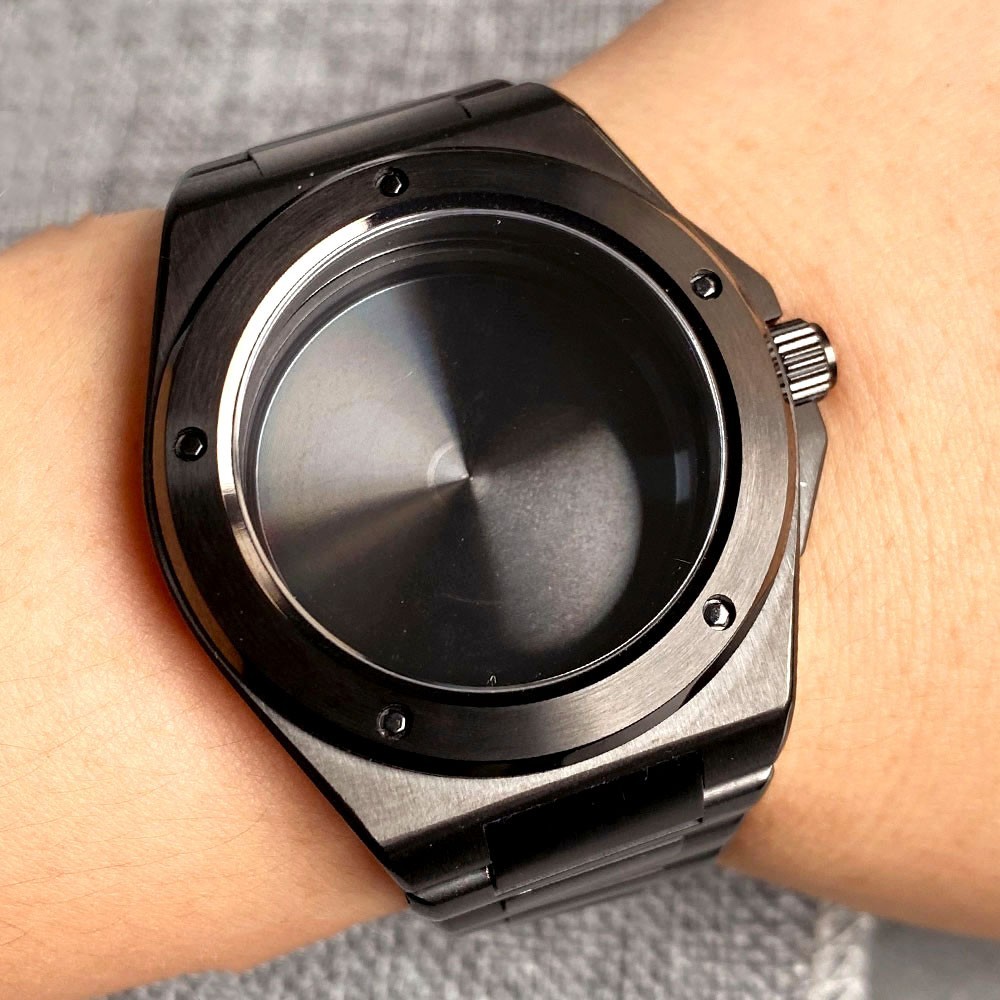 Ingenieur NH35A Watch Case 40mm Black PVD for NH36 PT5000 ETA2824 20BAR Sapphire