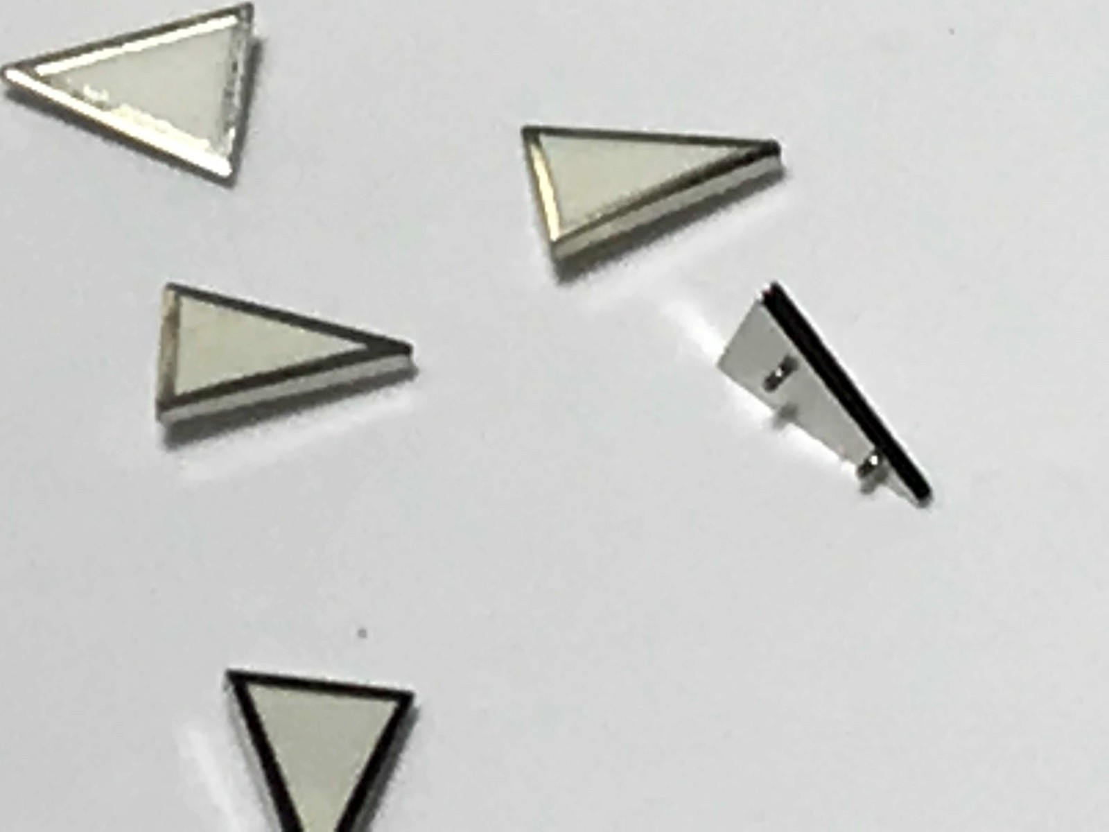 Watch Dial Hour Markers Silver & Green LUME Triangle Numeral Dot Index parts rep