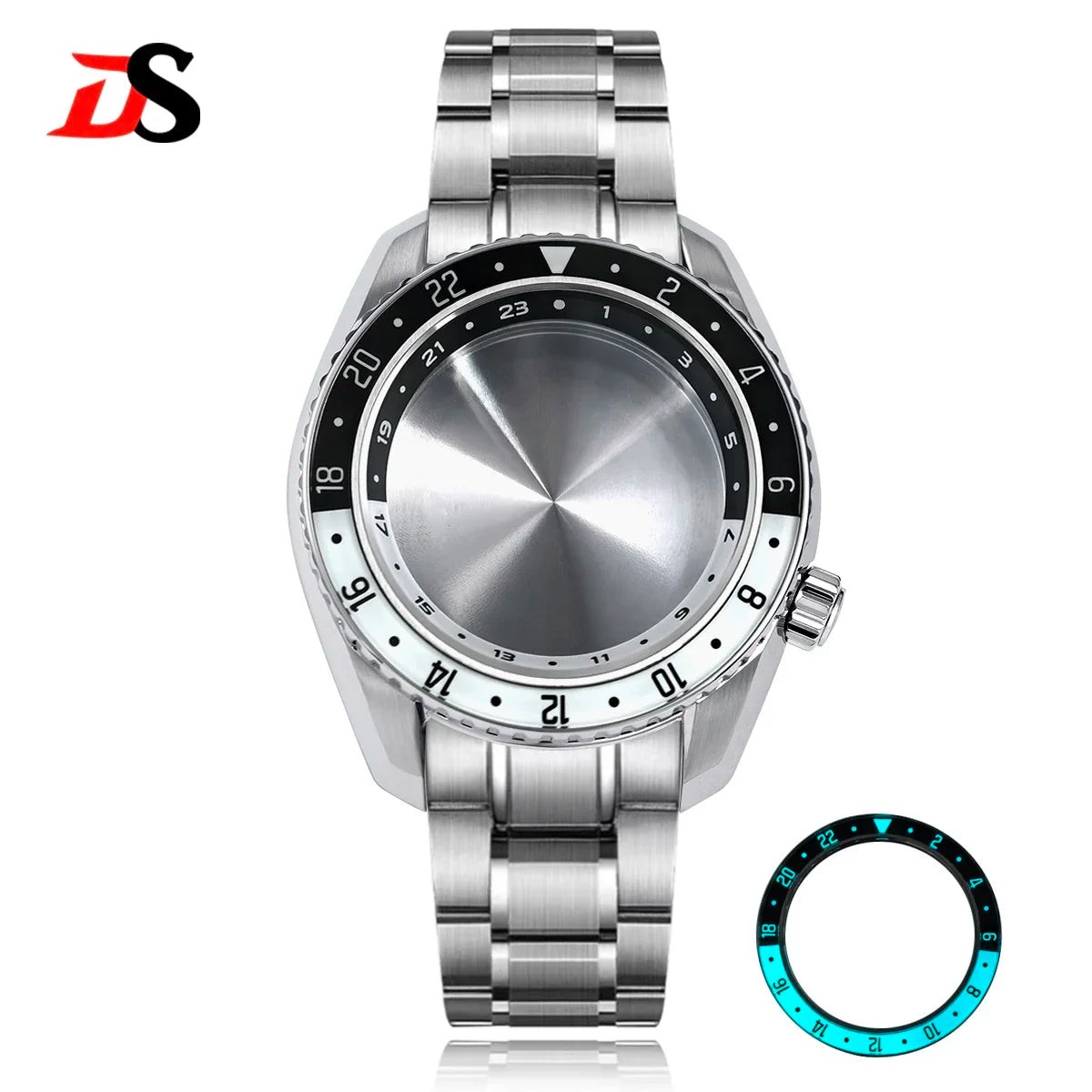 SPB185 42mm Case Sapphire Glass Bezel Blue Lume Two-way Rotation NH35 NH34 20bar