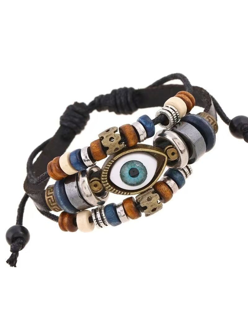 Ten articles. Leather bracelet bracelet adjustable national style men’s style