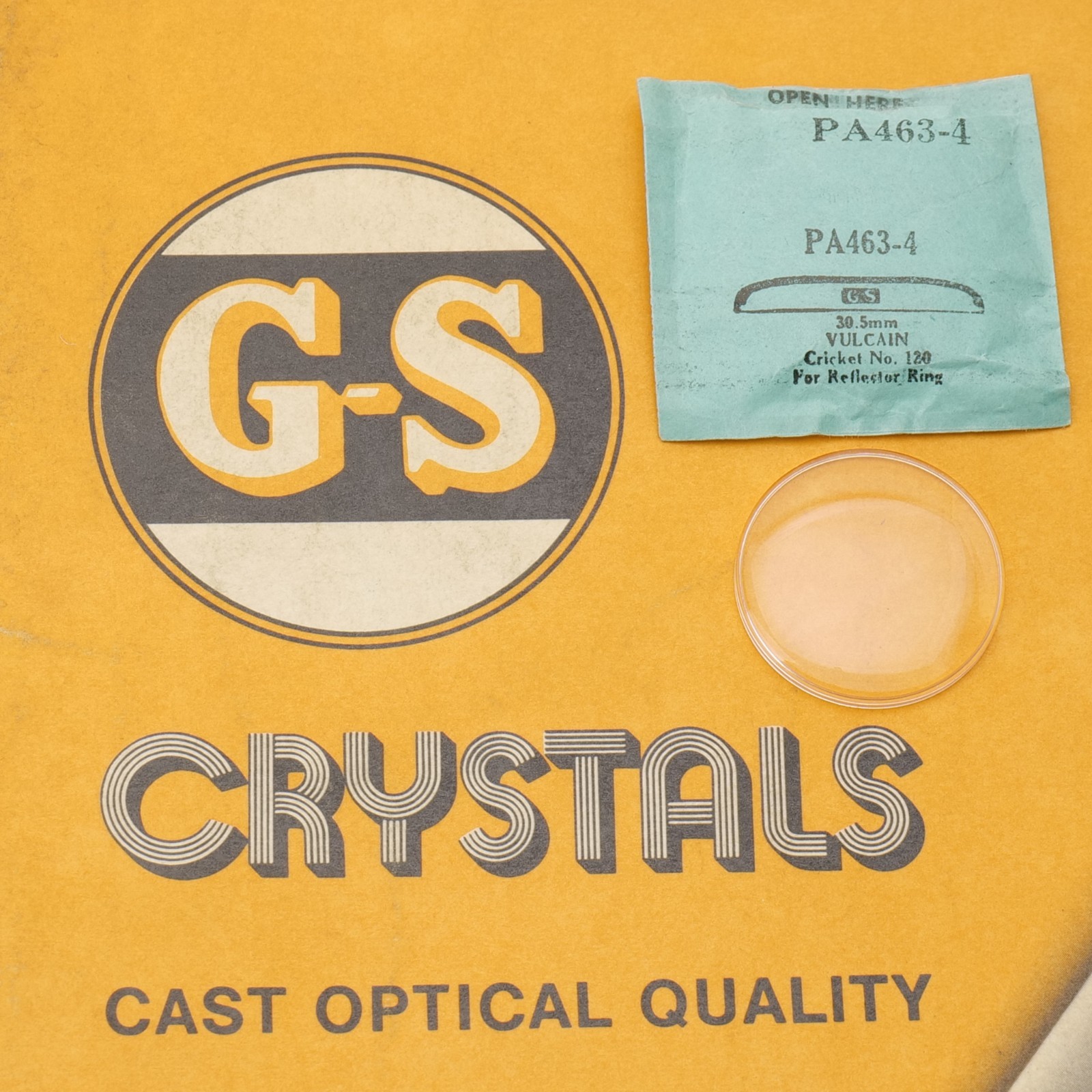 NOS GS Watch Crystal PA463-4 Vulcain 30.5mm New Old Stock (PA1D2)