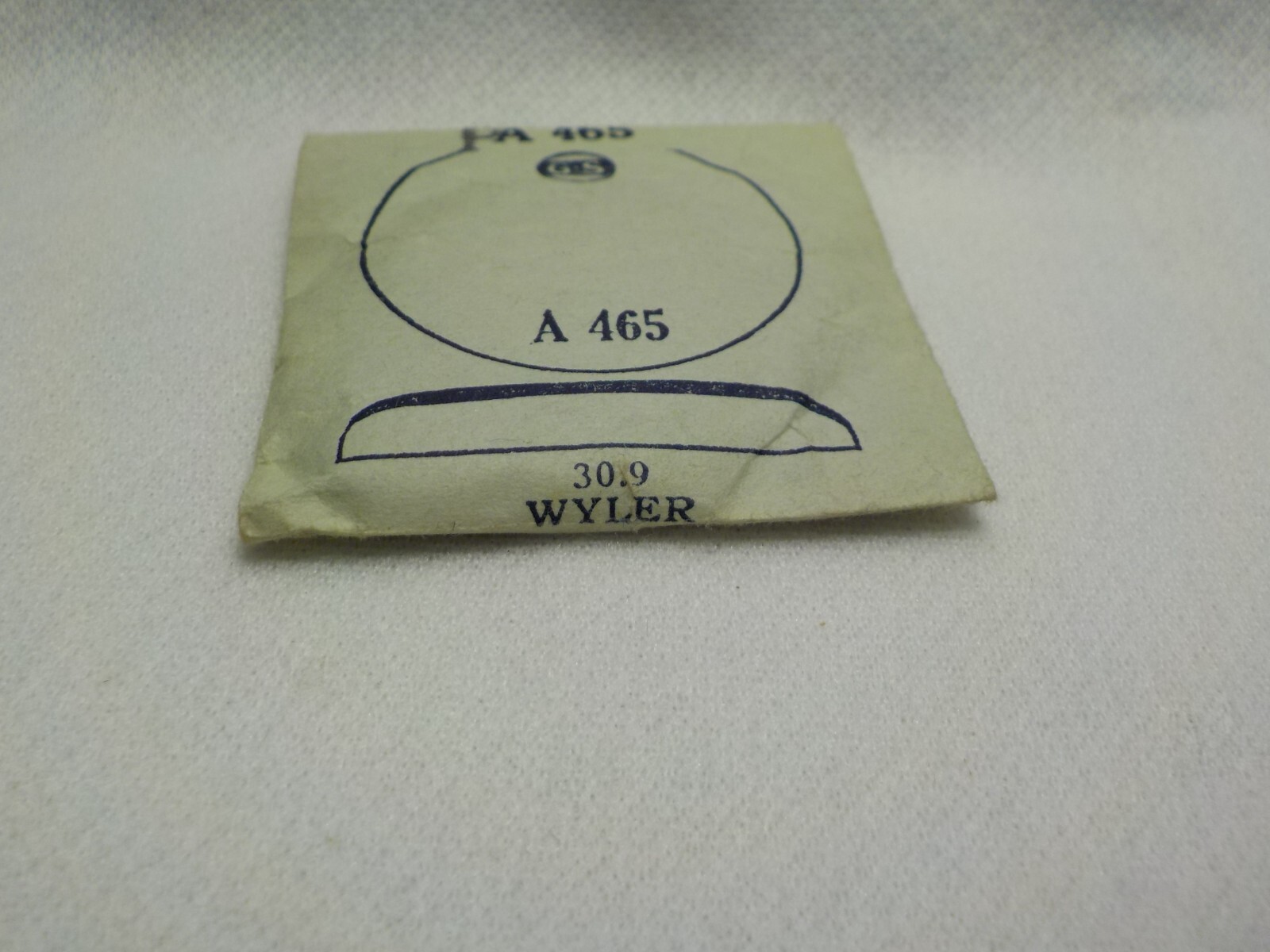 WYLER ROUND WATCH CRYSTAL REPLACEMENT PART 30.9MM WATCHMAKER GS FLEXO PA465 #138
