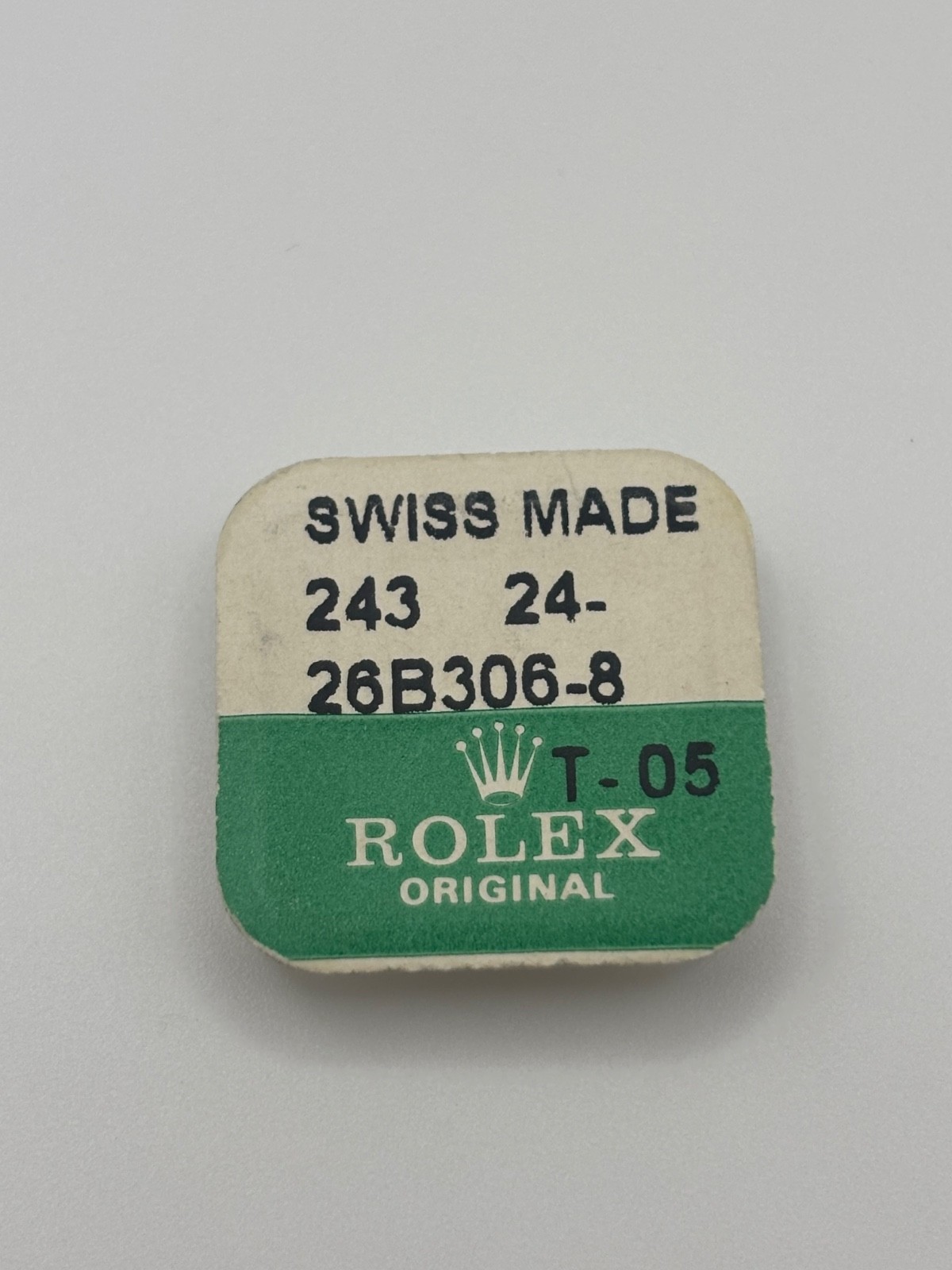 Genuine Rolex Crown 243 24-26B306-8 18K Yellow NOS