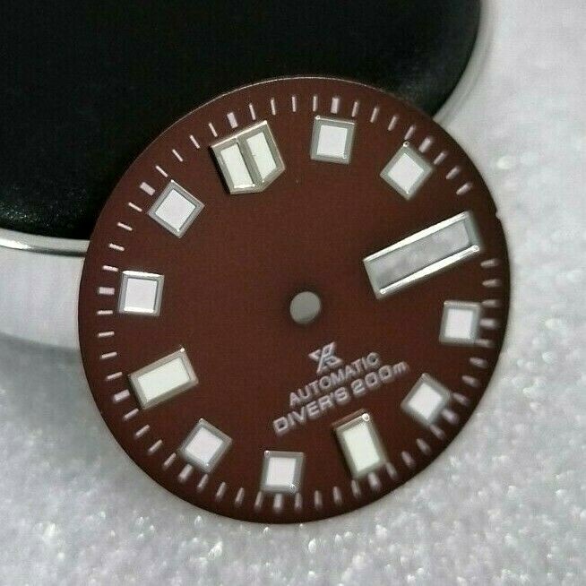 🟤 BROWN DIAL FOR SEIKO NH36 MOVEMENT ( DIAL LEGS AT 3 & EXACT 4 )