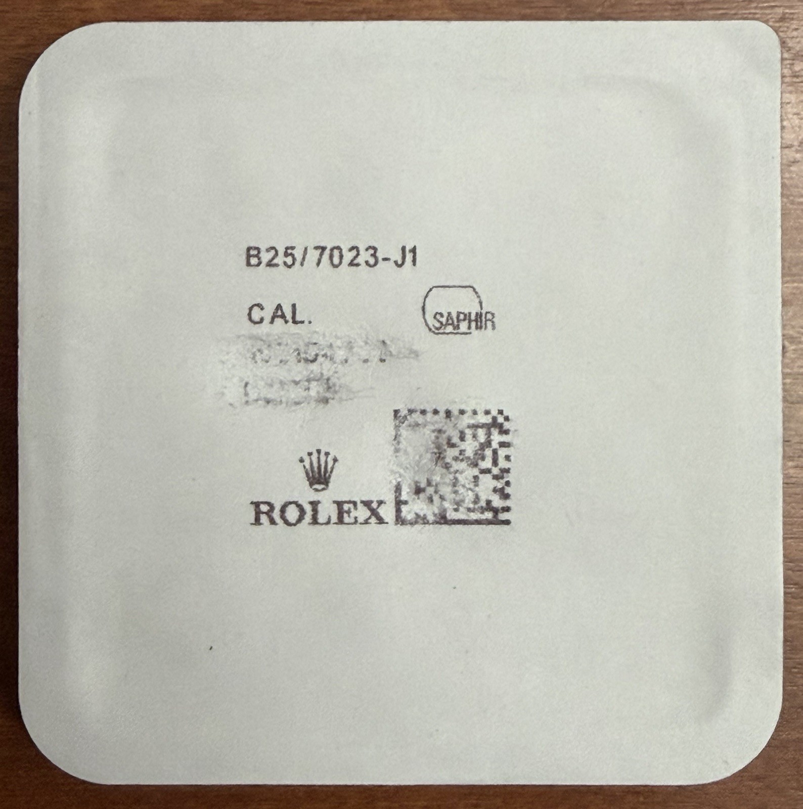 100% Genuine Rolex Sea-Dweller 25/7023 Sapphire Crystal New Sealed Package OEM