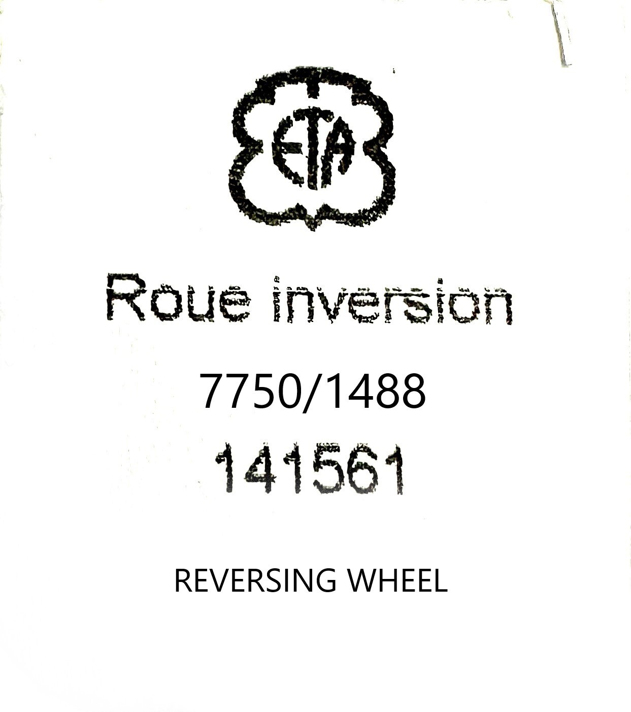 Movement Parts Fit For ETA 7750 Watch Part Ref.1488, REVERSING WHEEL