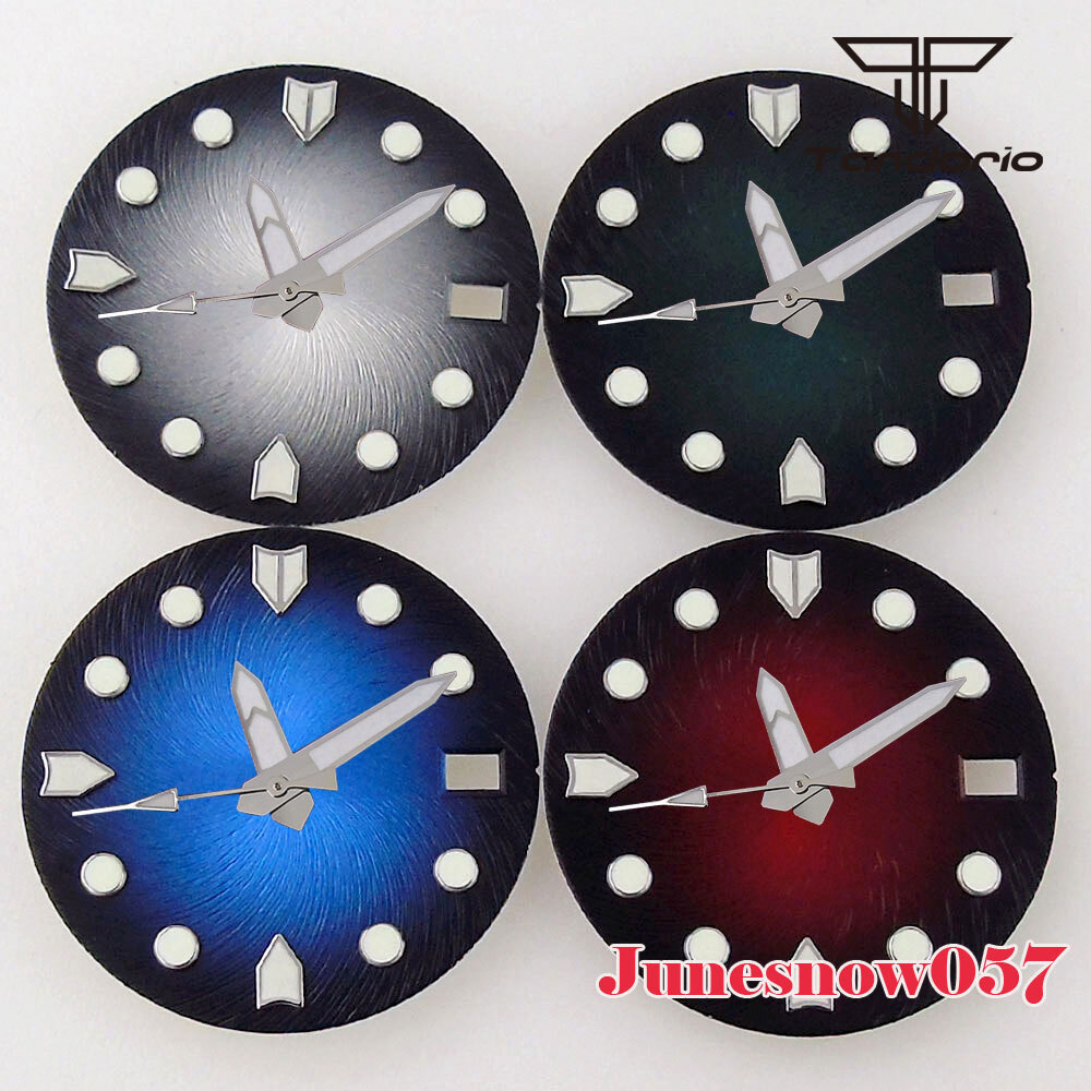 Accessories Parts 28.5mm Sterile Gradient Watch Men Lume Dial Fit NH35A NH36 SKX