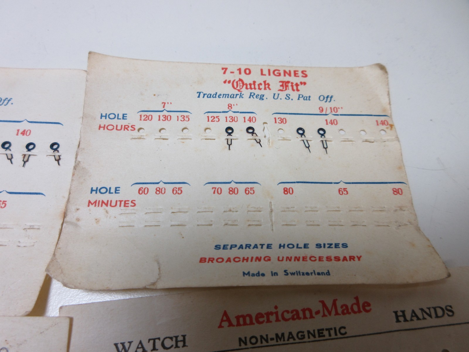 ASSORTED LOT WATCH HANDS LOT WATCHMAKER REPLACEMENT PARTS #54